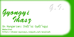 gyongyi ihasz business card